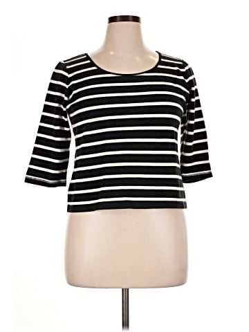 Liz Claiborne 3/4 Sleeve T-Shirt (view 1)