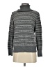L.L.Bean Chevron-herringbone Gray Turtleneck Sweater Size S - photo 1