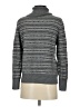 L.L.Bean Chevron-herringbone Gray Turtleneck Sweater Size S - photo 2