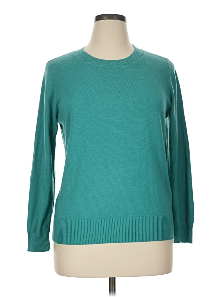 Pre-owned Ann Taylor Loft Pullover Sweater In Teal