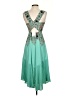Maeve 100% Polyester Paisley Teal Cocktail Dress Size 0 Petite - photo 2