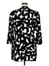 Kasper Print Black Coat Size 14 - photo 2