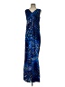 Charlie Jade 100% Polyester Graphic Blue Cocktail Dress Size S - photo 1