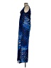 Charlie Jade 100% Polyester Graphic Blue Cocktail Dress Size S - photo 5