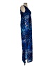 Charlie Jade 100% Polyester Graphic Blue Cocktail Dress Size S - photo 4