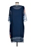 Soft Surroundings 100% Polyester Graphic Blue Casual Dress Size L - photo 2