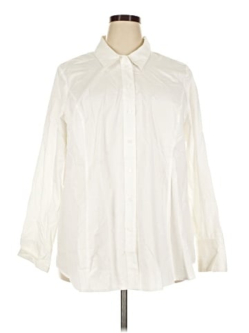 Lane Bryant Long Sleeve Button-Down Shirt (view 1)