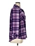 By Design 100% Polyester Plaid Purple 3/4 Sleeve Blouse Size XL - photo 4