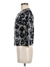 Garnet Hill 100% Merino Floral Black Wool Sweater Size M - photo 5