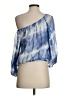 Alice + Olivia 100% Silk Blue Blouse Size S (estimated) - photo 2