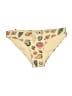 Unbranded Print Gold Ivory Swimsuit Bottoms Size XL (estimated) - photo 1