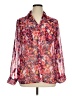 Fylo 100% Polyester Floral Pink Long Sleeve Blouse Size XL - photo 1