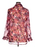 Fylo 100% Polyester Floral Pink Long Sleeve Blouse Size XL - photo 2