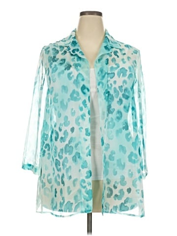 Maggy London 3/4 Sleeve Silk Top (view 1)