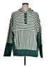 Assorted Brands Stripes Green Pullover Sweater Size 1X - photo 1