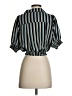 Assorted Brands Stripes Black Short Sleeve Blouse Size S (estimated) - photo 2