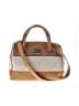Tignanello 100% Leather Color Block Tan Leather Satchel One size - photo 1