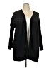 Terra & Sky 100% Polyester Black Cardigan Size 2X - photo 1
