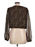 Japna 100% Polyester Brown Long Sleeve Blouse Size L - photo 2