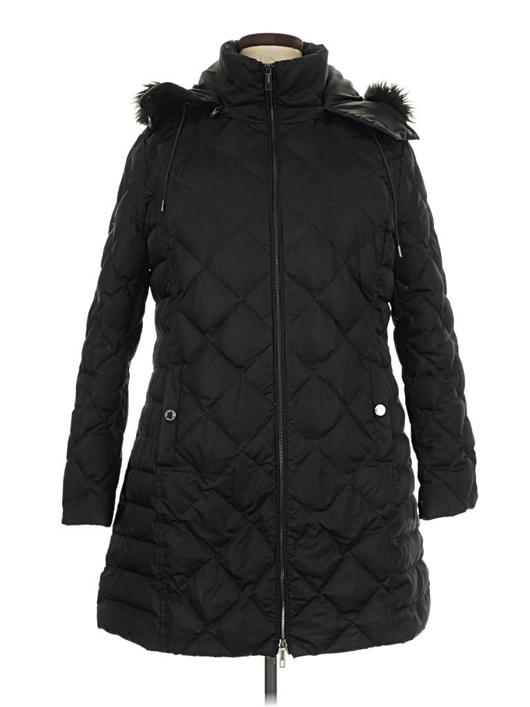 Pre-owned Kenneth Cole Reaction Coat In Black