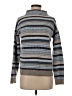 Ann Taylor Stripes Gray Turtleneck Sweater Size XS - photo 1