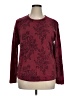 Requirements 100% Acrylic Paisley Burgundy Pullover Sweater Size 1X - photo 1
