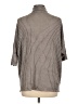 Laila Jayde Houndstooth Gray 3/4 Sleeve Button-Down Shirt Size L - photo 2