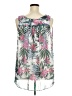 Gap Outlet 100% Polyester Tropical Green Sleeveless Blouse Size XXL - photo 2