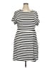 Chaps Stripes White Casual Dress Size XXL - photo 1