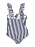 PatPat Stripes Blue One Piece Swimsuit Size S - photo 2