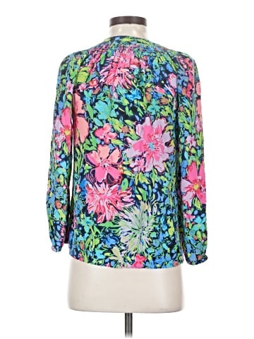 Lilly Pulitzer 3/4 Sleeve Silk Top (view 2)