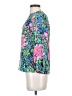 Lilly Pulitzer 100% Silk Floral Blue 3/4 Sleeve Silk Top Size XXS - photo 5
