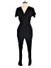 Silence and Noise 100% Rayon Solid Black Jumpsuit Size M - photo 1