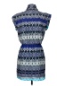 Collective Concepts 100% Polyester Print Blue Casual Dress Size S - photo 2