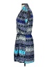 Collective Concepts 100% Polyester Print Blue Casual Dress Size S - photo 5