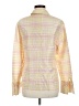 Escada Plaid Yellow Long Sleeve Button-Down Shirt Size EU 40 / US 10 - photo 2