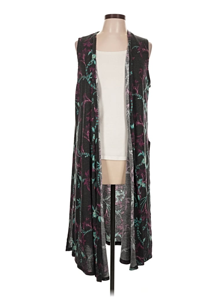 Pre-owned Lularoe Cardigan Sweater In Gray