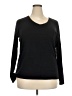 St. John's Bay 100% Cotton Black Long Sleeve T-Shirt Size XXL - photo 1