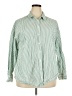 Universal Thread 100% Cotton Stripes Green Long Sleeve Button-Down Shirt Size XXL - photo 1