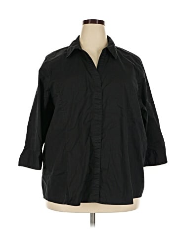 Riders by Lee 3/4 Sleeve Button-Down Shirt (view 1)