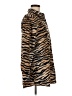 Chico's 100% Cotton Animal Print Brown Long Sleeve Button-Down Shirt Size Med (1) - photo 4