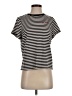 Hot Topic Stripes Black Short Sleeve Turtleneck Size S - photo 1