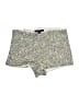 Forever 21 100% Polyester Tweed Silver Shorts Size M - photo 1