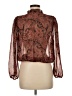 Dorothy Perkins Brown Long Sleeve Blouse Size 8 Petite - photo 2