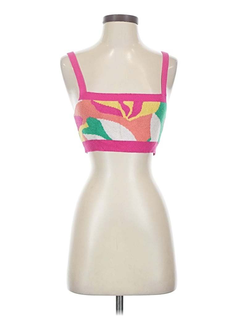 Pre-owned Peppermayo Tank Top Pink Strapless Neckline Tops
