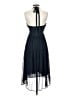 Zara Basic 100% Polyester Polka Dots Blue Cocktail Dress Size S - photo 2