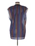 ASOS 100% Polyester Blue Sleeveless Blouse Size M - photo 2