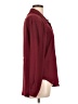 Le Lis 100% Polyester Burgundy Long Sleeve Blouse Size L - photo 4