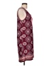 Max Studio Paisley Burgundy Casual Dress Size L - photo 4