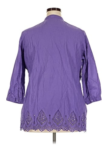 Coldwater Creek 3/4 Sleeve Button-Down Shirt (view 2)
